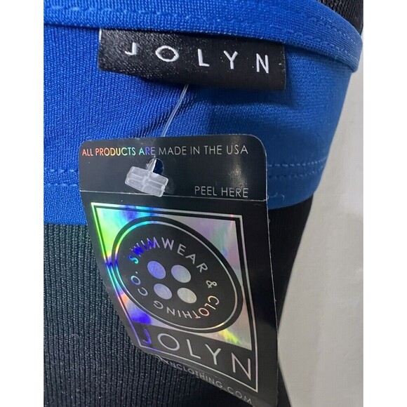 Jolyn Bikini Swim Top Ghost Medium Deep Sea Blue Rare New with tags - Picture 3 of 5